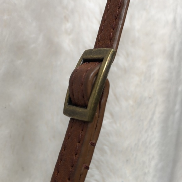 Duluth Trading Lifetime Leather Crossbody Wallet Cognac - Picture 5 of 12